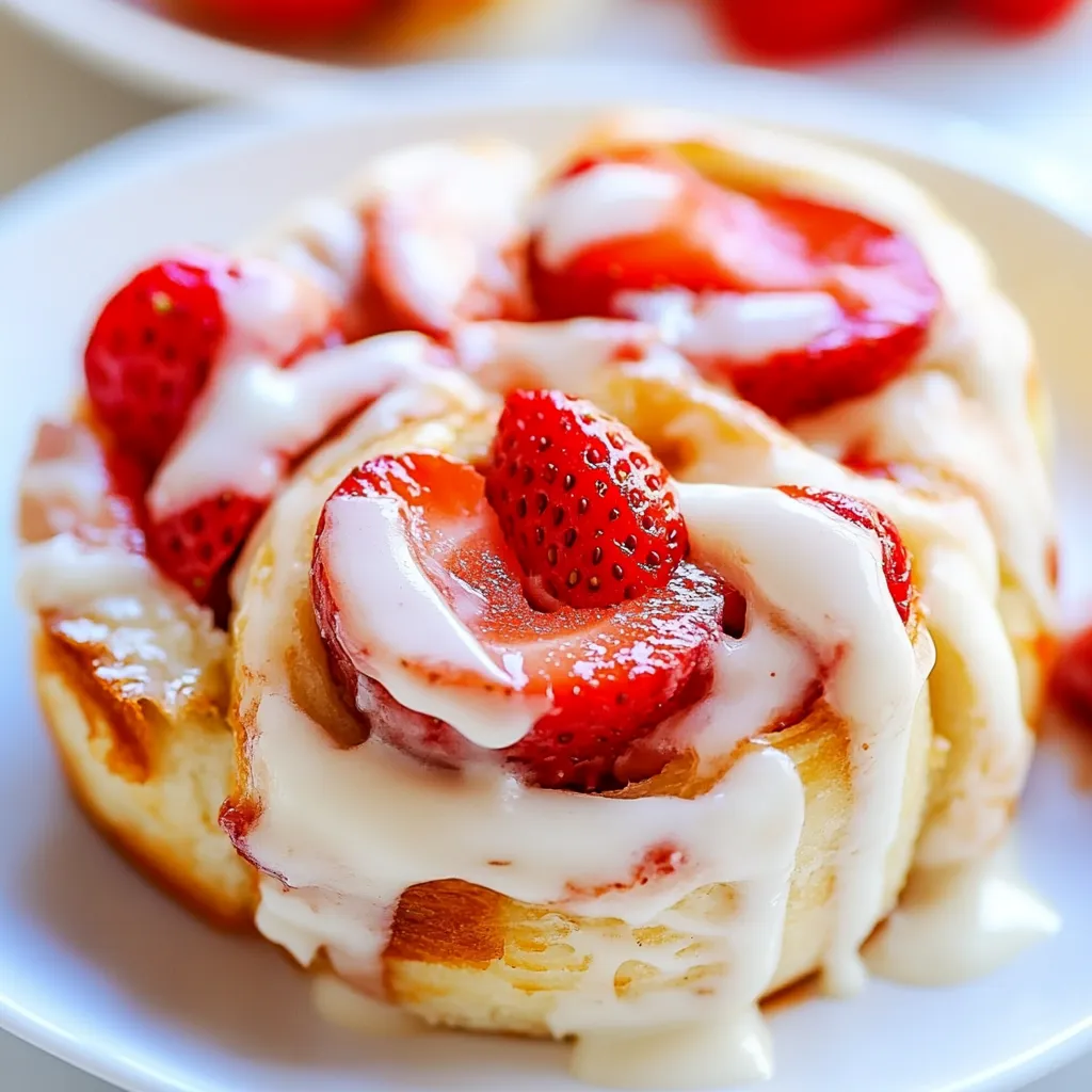 Strawberry Sweet Rolls