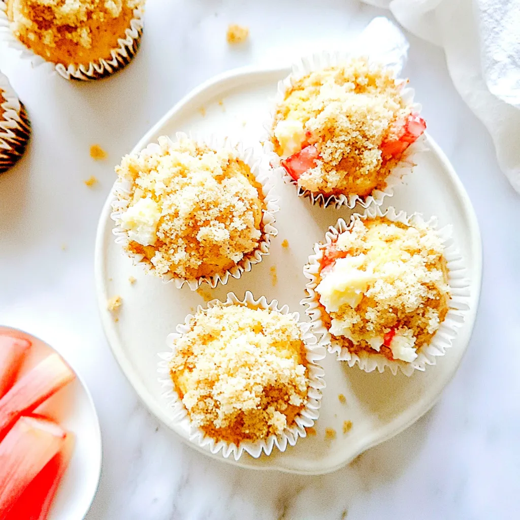 Streusel Topped Rhubarb Muffins