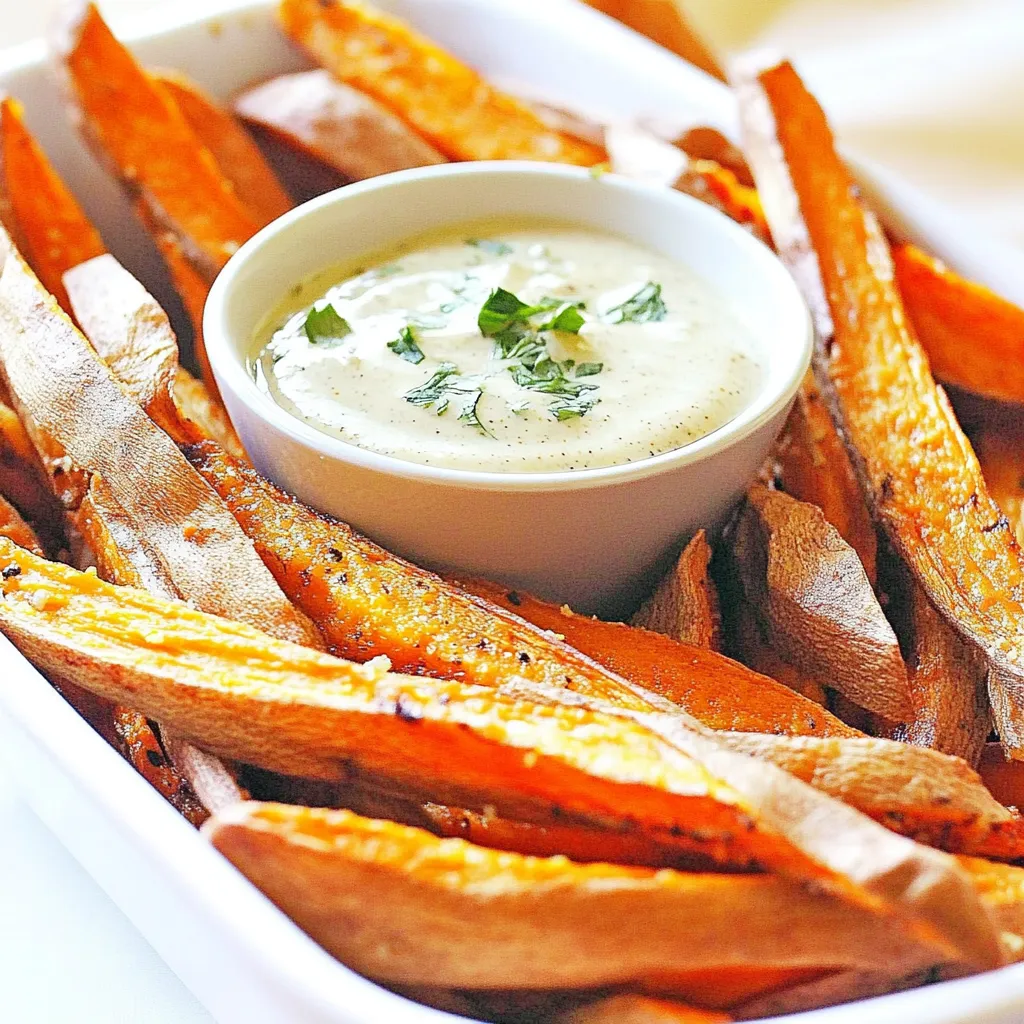 Sweet Potato Fries with Spicy Cashew Dipping Sauce