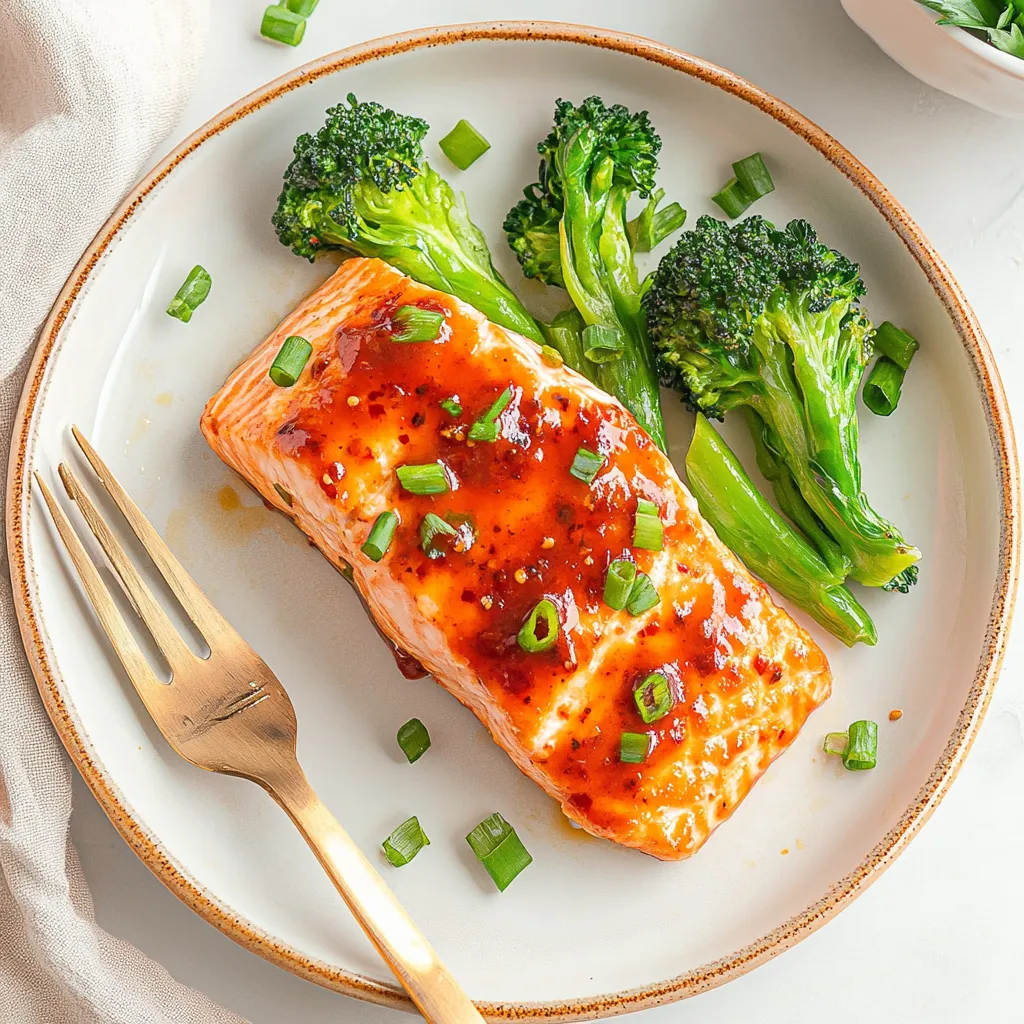 Sweet and Spicy Air Fryer Salmon