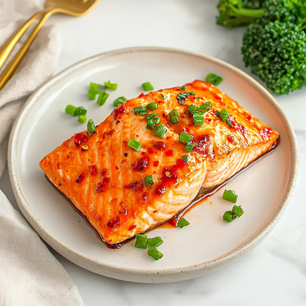 Sweet and Spicy Air Fryer Salmon