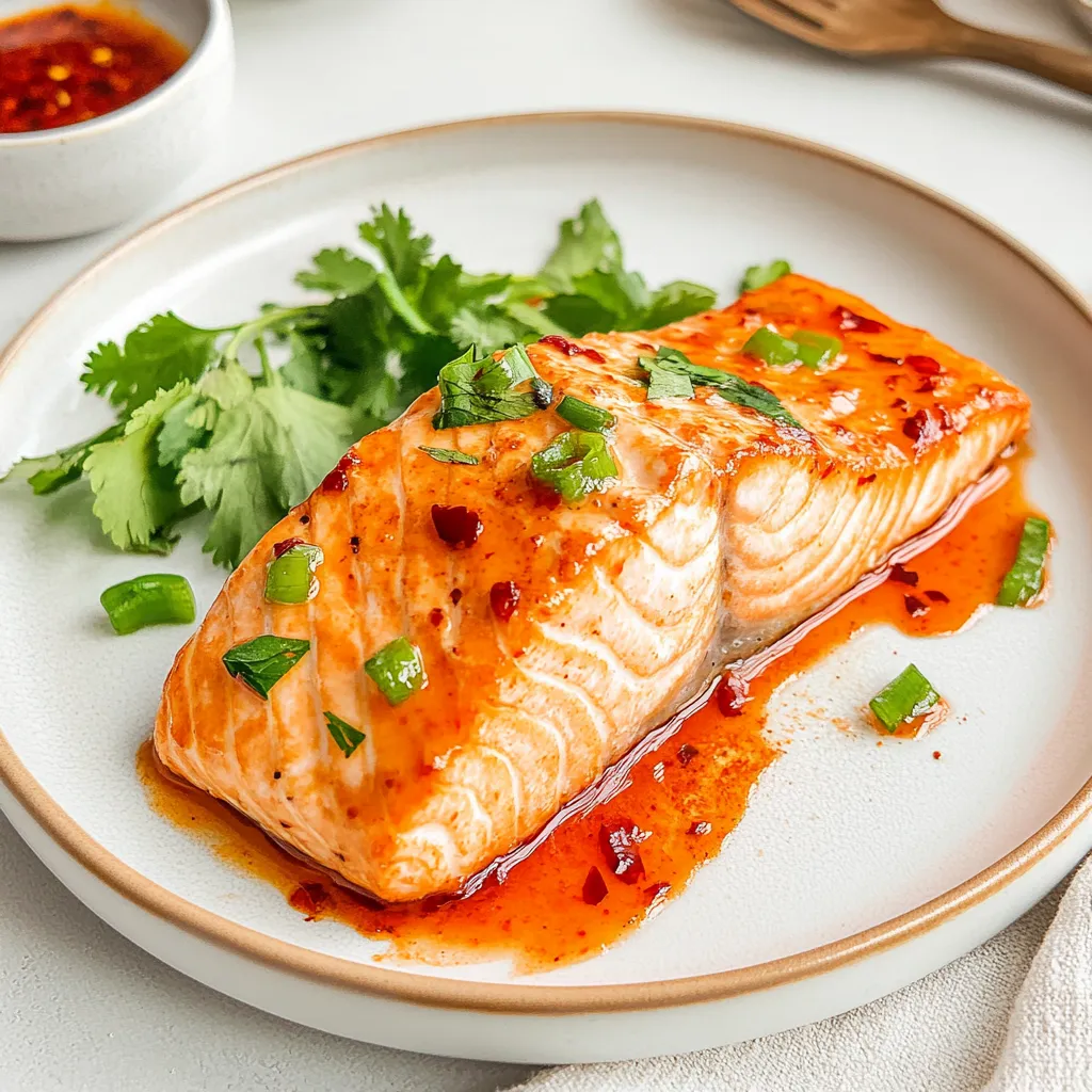 Sweet and Spicy Air Fryer Salmon