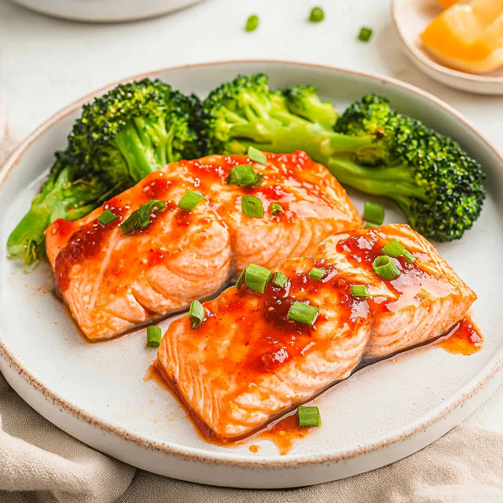 Sweet and Spicy Air Fryer Salmon