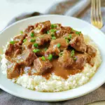 Tender Beef Tips and Gravy