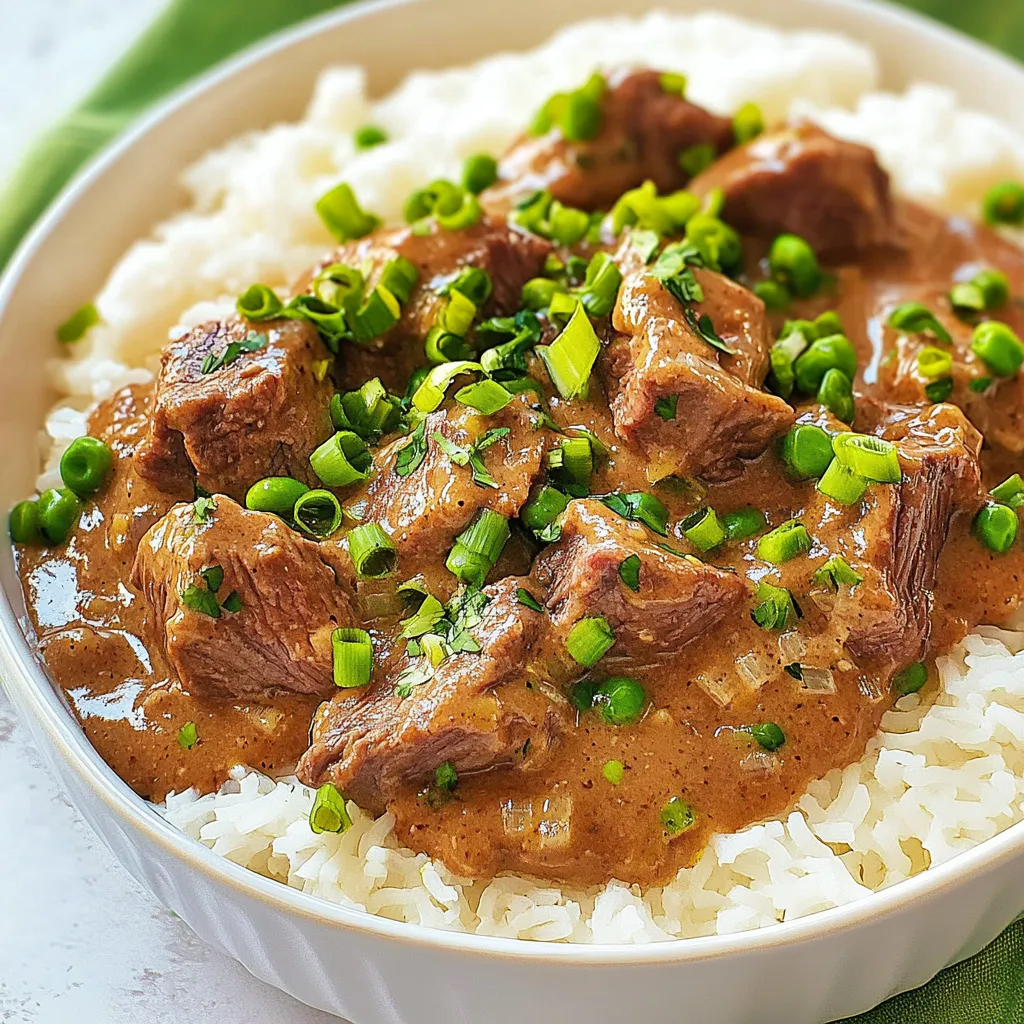 Tender Beef Tips and Gravy