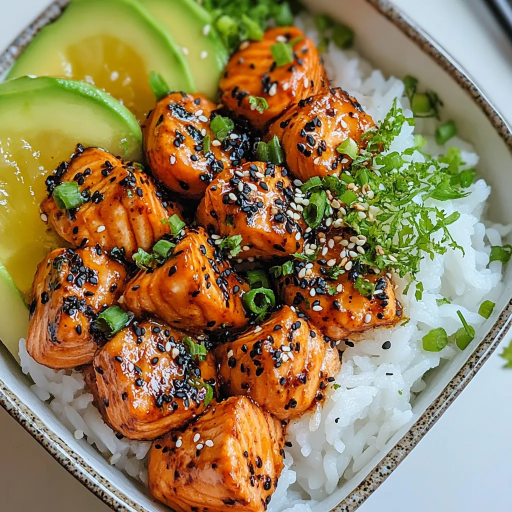 Teriyaki Salmon Bites