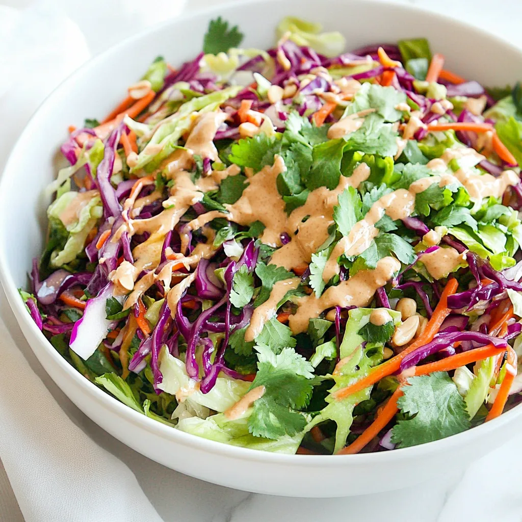 Thai Salad with Peanut Dressing