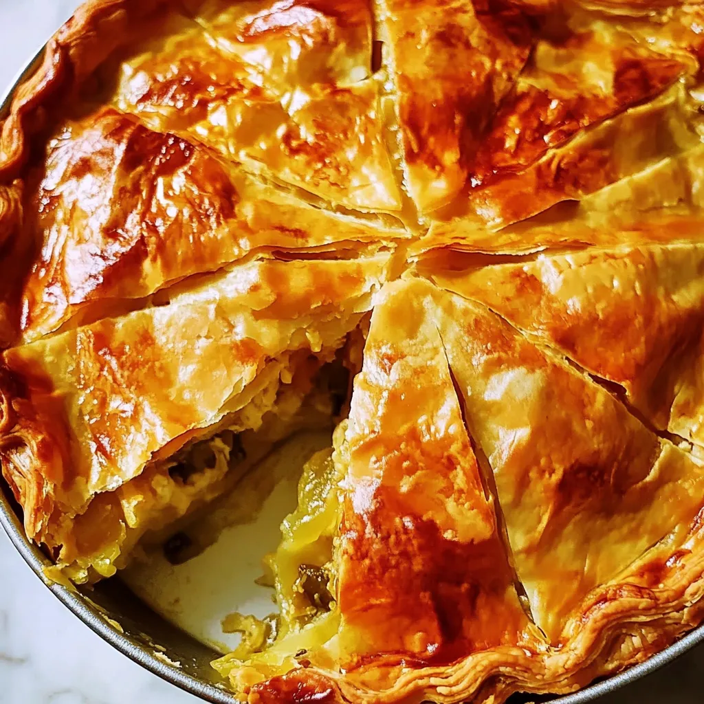 Greek Chicken Pie