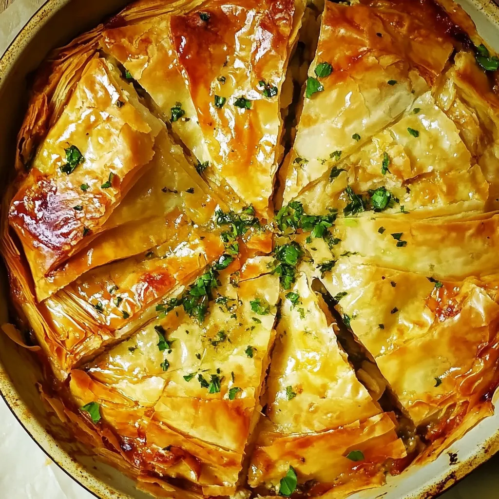 Greek Chicken Pie