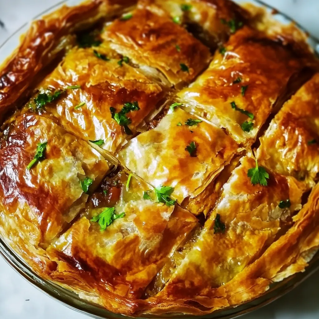 Greek Chicken Pie