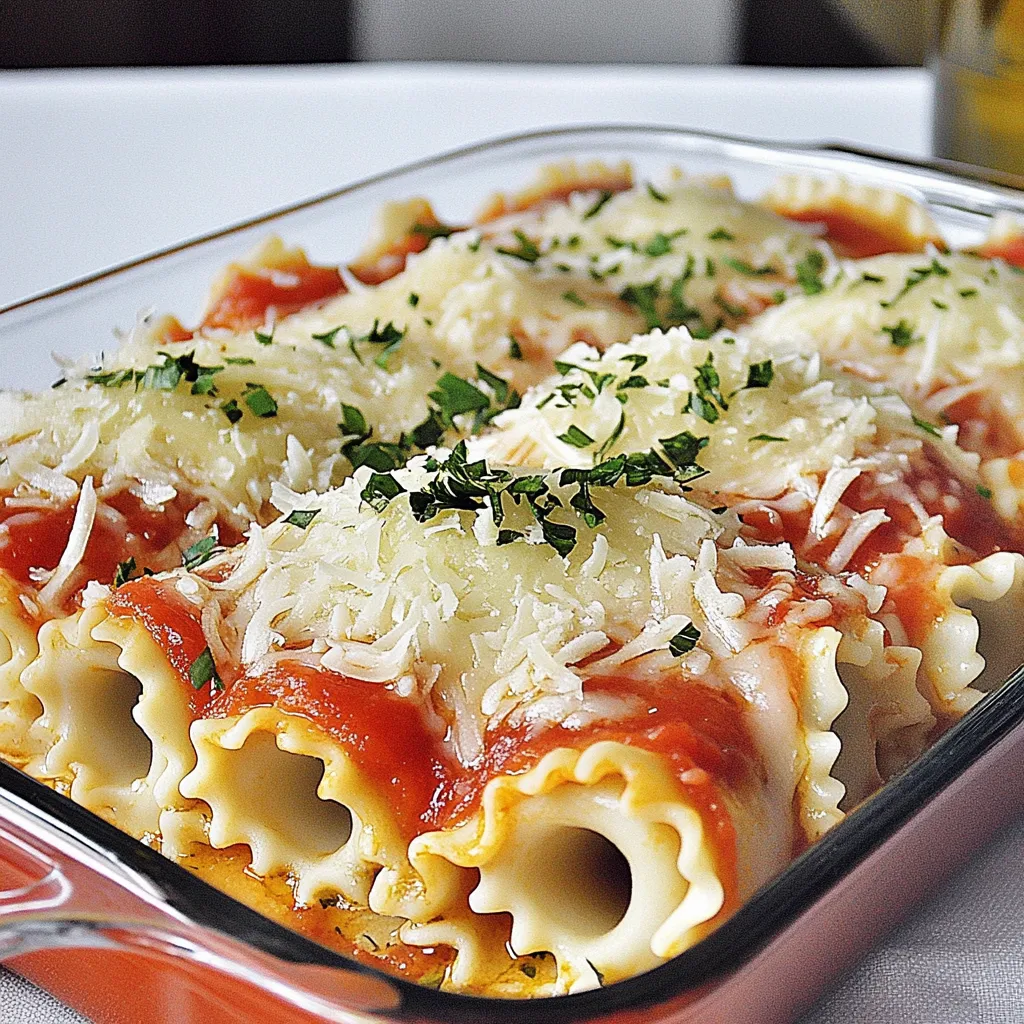 Three Cheese Lasagna Roll Ups