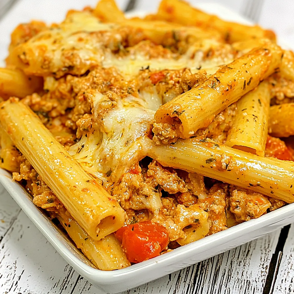 Three Cheese Ziti with Turkey
