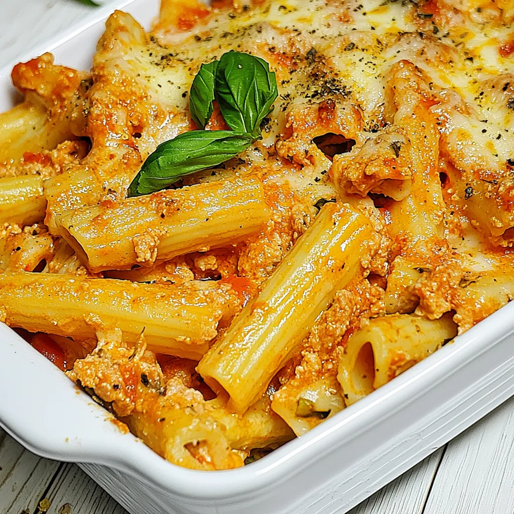 Three Cheese Ziti with Turkey