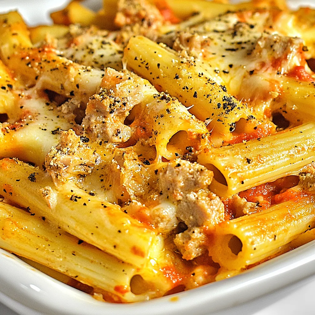 Three Cheese Ziti with Turkey