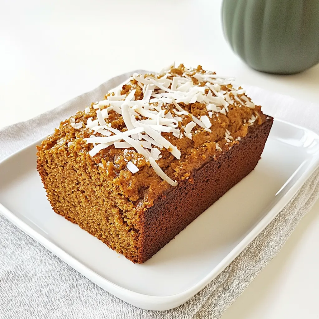 Toasted Coconut Pumpkin Bread
