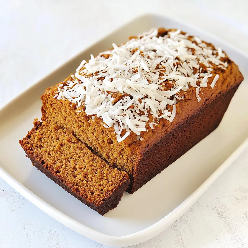 Toasted Coconut Pumpkin Bread
