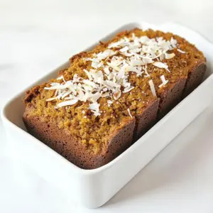 Toasted Coconut Pumpkin Bread