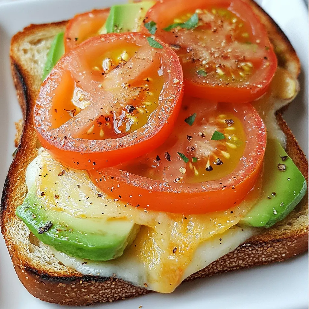 Tomato Avocado Melt