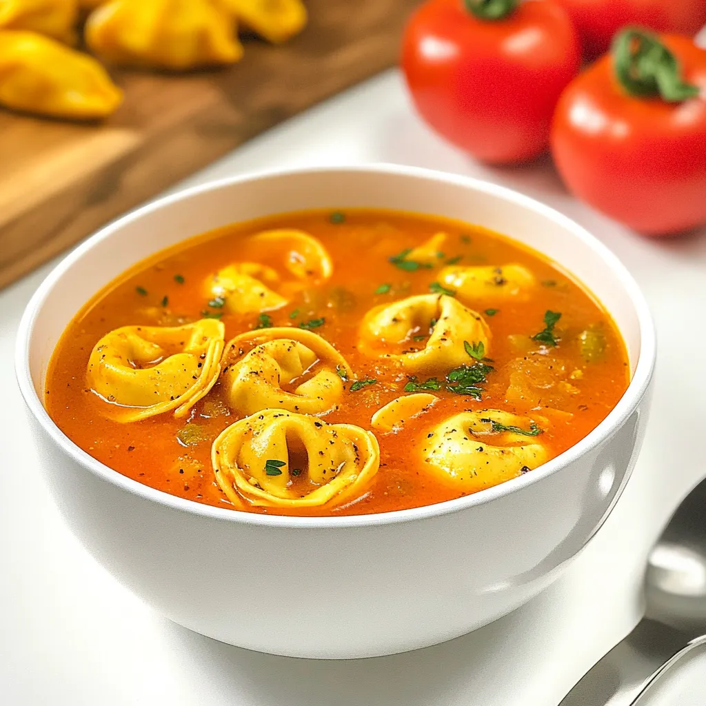 Tomato Tortellini Soup