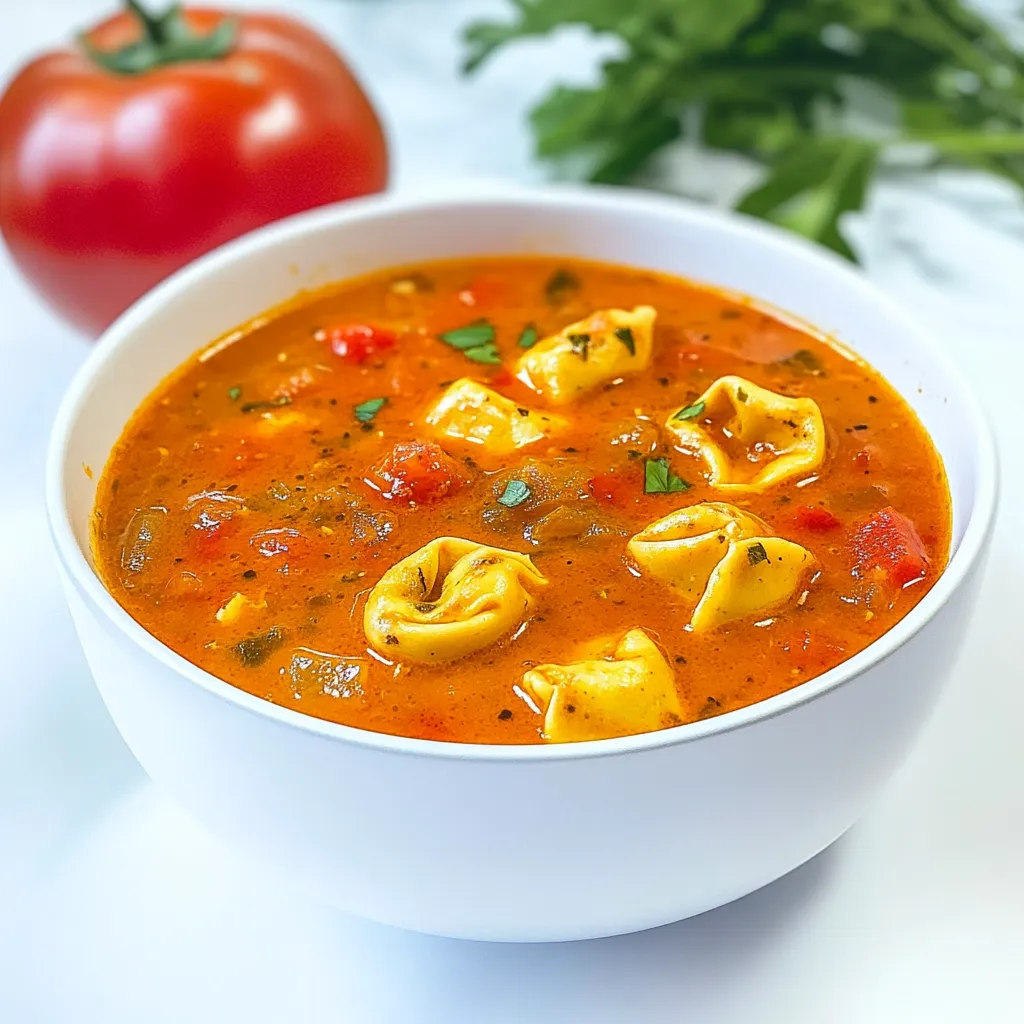 Tomato Tortellini Soup