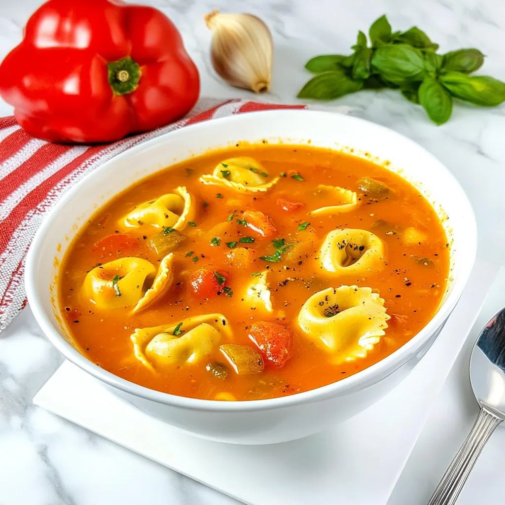 Tomato Tortellini Soup