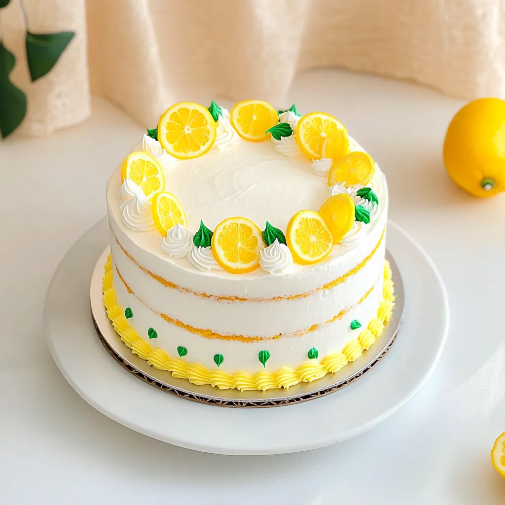 Triple Lemon Layer Cake