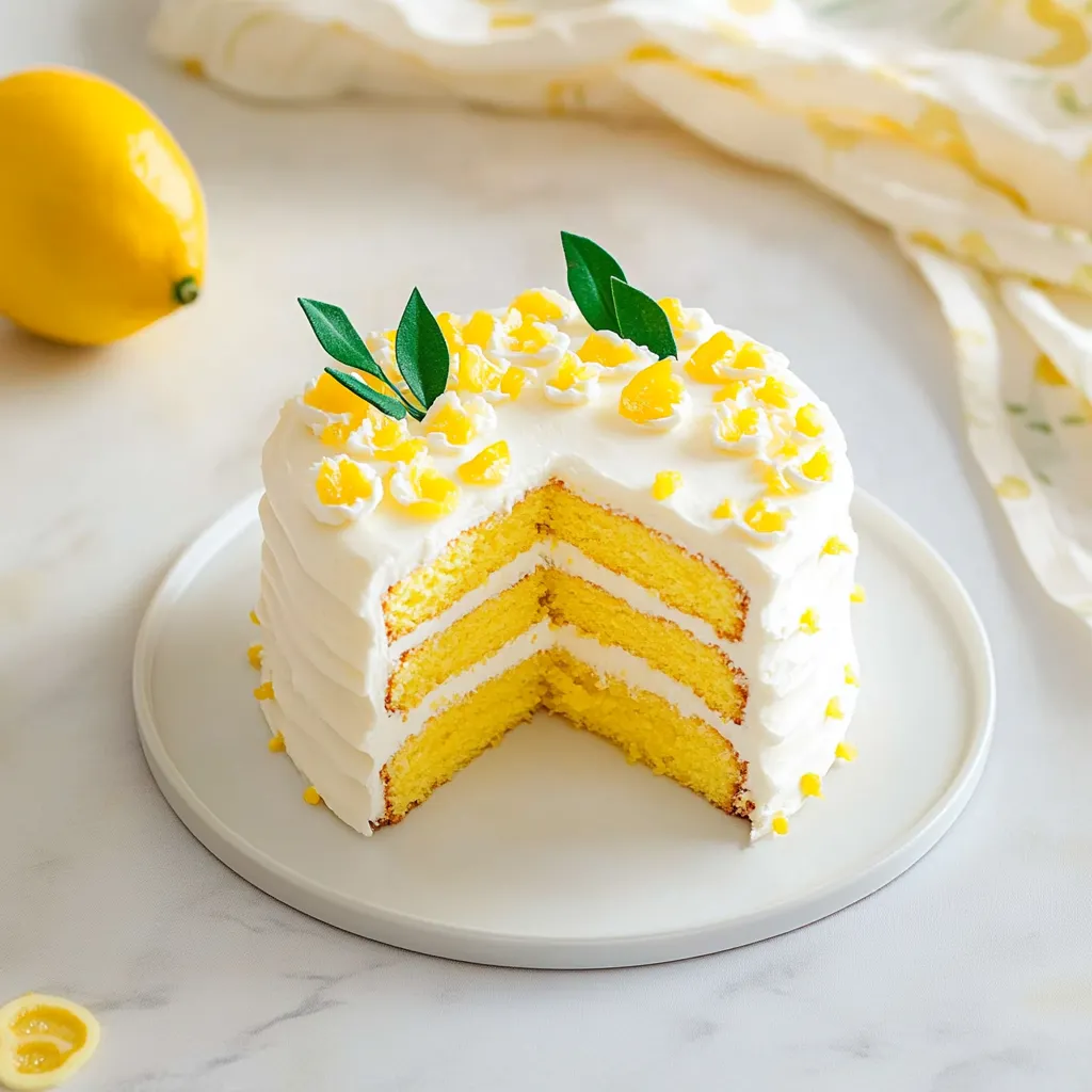 Triple Lemon Layer Cake