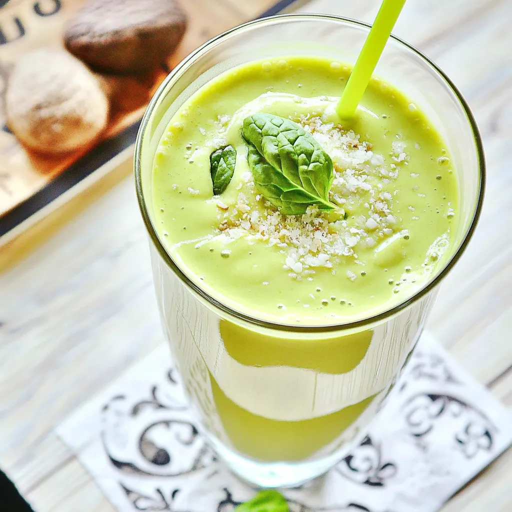 Vegan Avocado Spinach Smoothie
