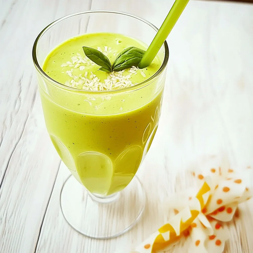 Vegan Avocado Spinach Smoothie