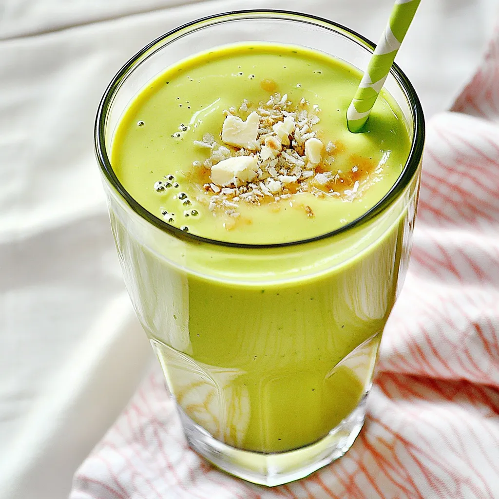 Vegan Avocado Spinach Smoothie