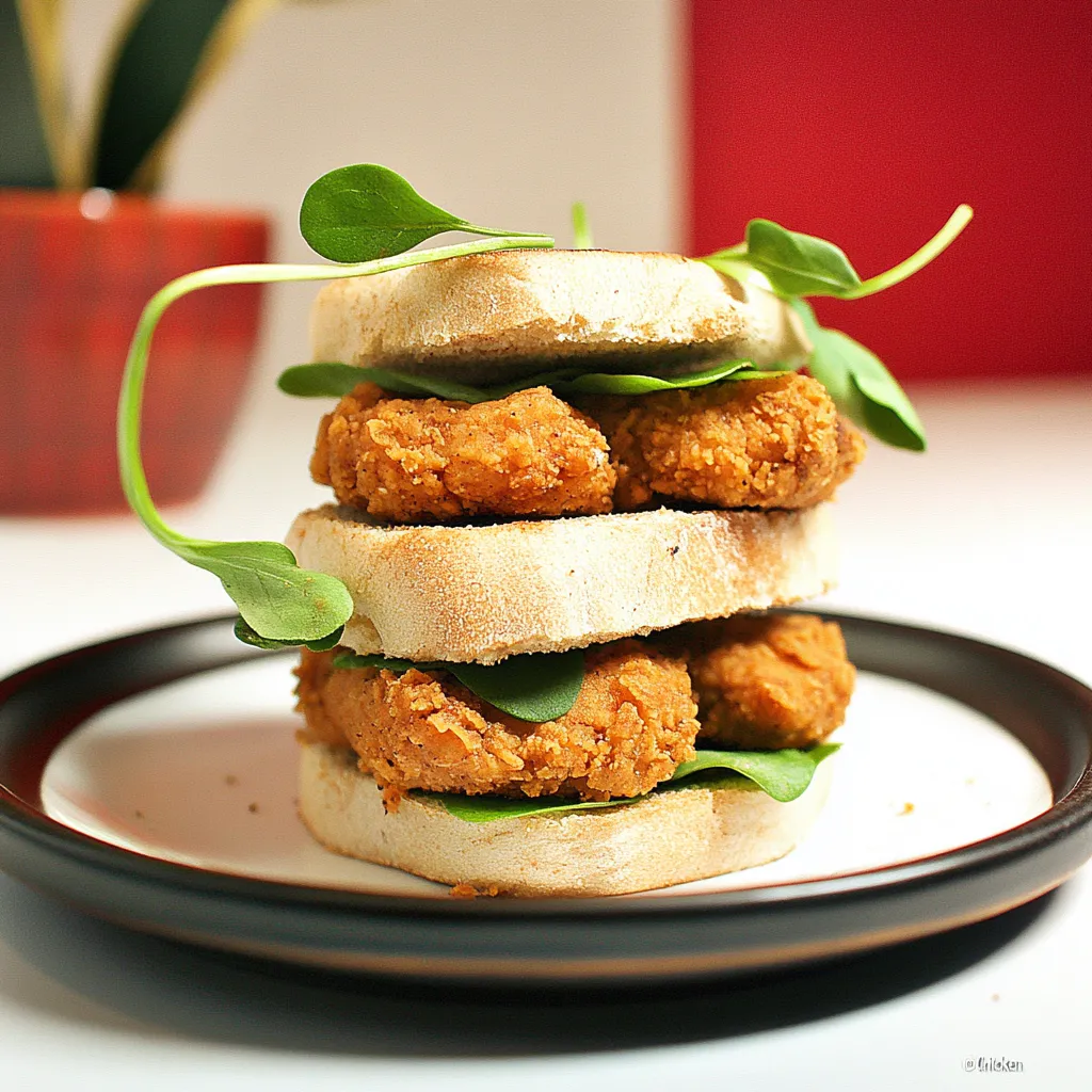 Vegetarian Chicken Sandwich Bites