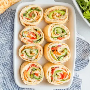 Veggie Pinwheel Tortilla Rollups