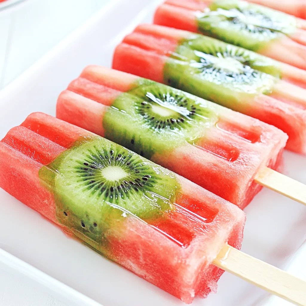 Watermelon and Kiwi Pops