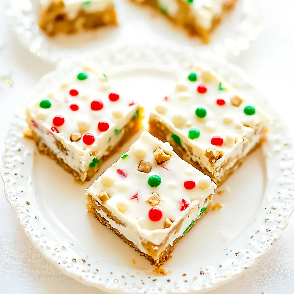 White Chocolate Christmas Blondies