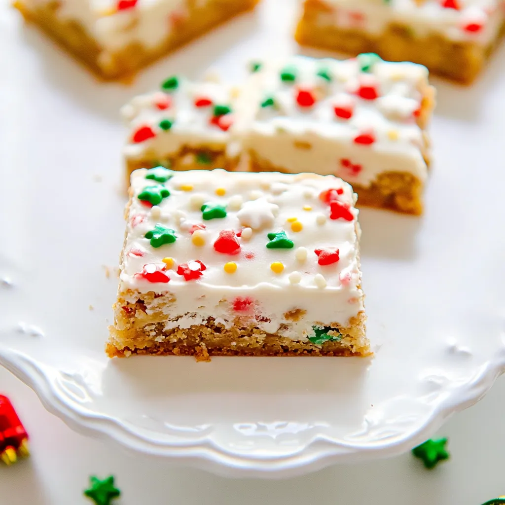 White Chocolate Christmas Blondies