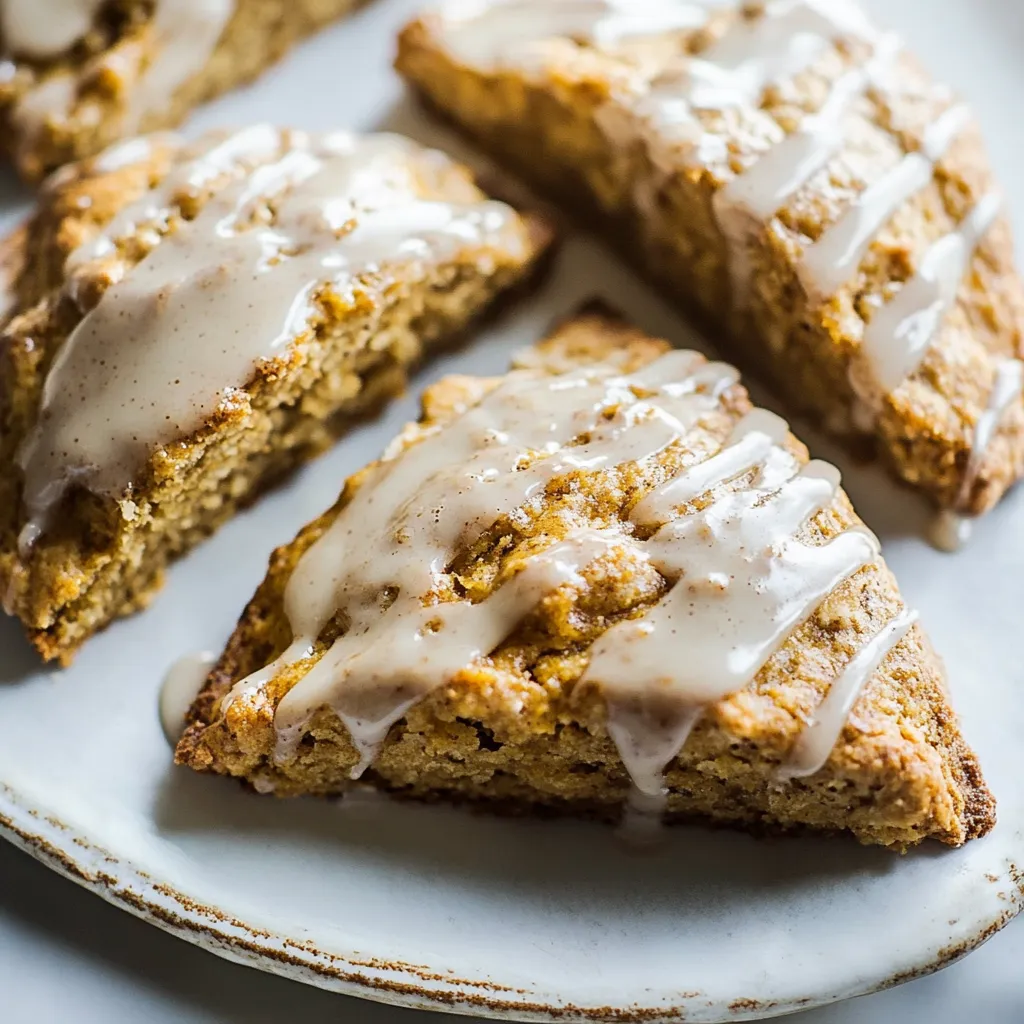 White Chocolate Pumpkin Scones