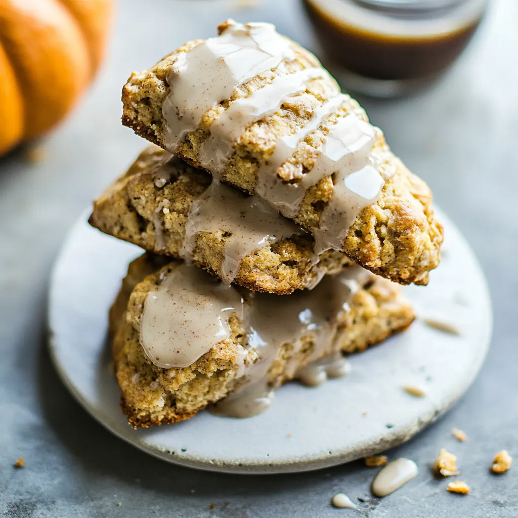 White Chocolate Pumpkin Scones