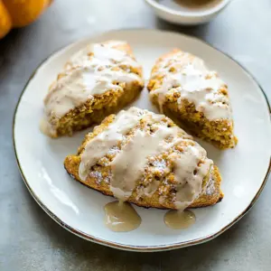 White Chocolate Pumpkin Scones