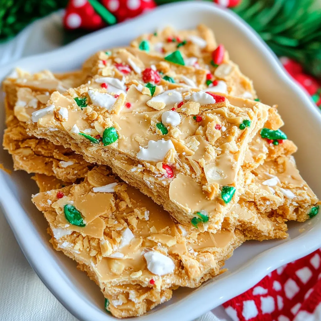 White Chocolate Peanut Butter Christmas Crack