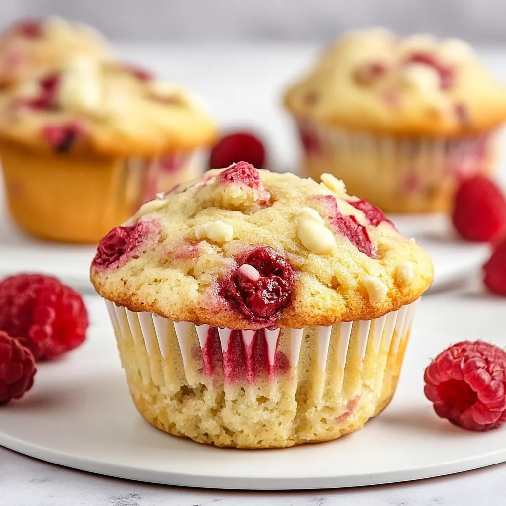 White Chocolate Raspberry Muffins